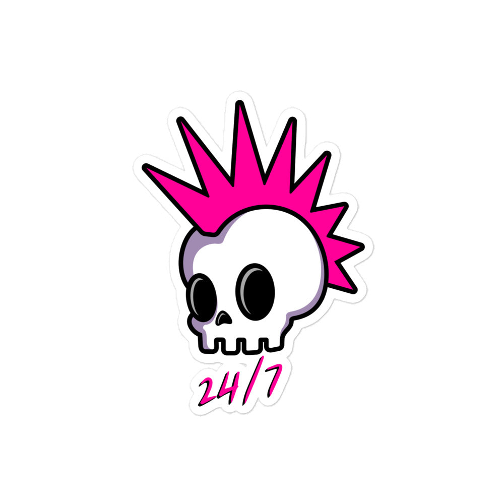 New Logo Punk Rock 24/7 Bubble-free Stickers