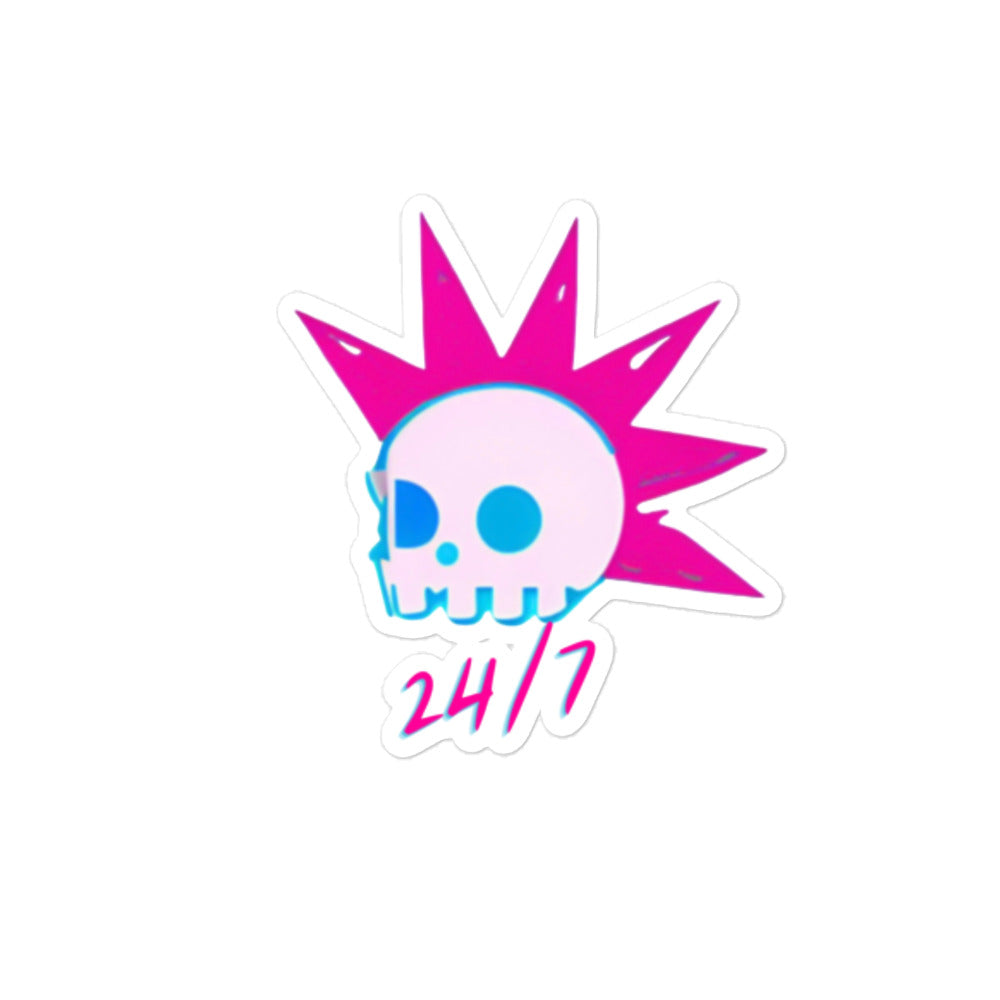 Punk Rock 24/7 Bubble-free stickers (OG Logo)