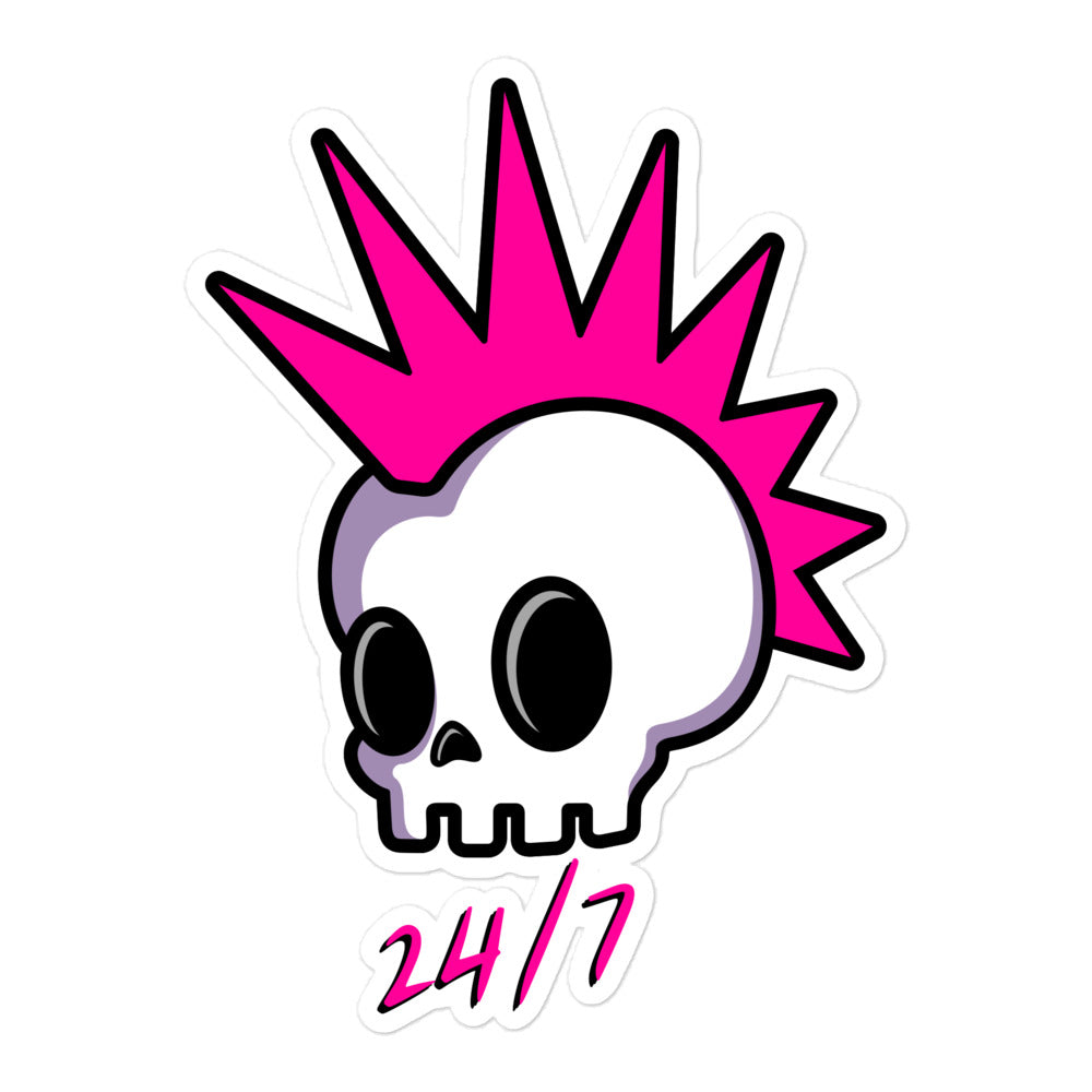 New Logo Punk Rock 24/7 Bubble-free Stickers