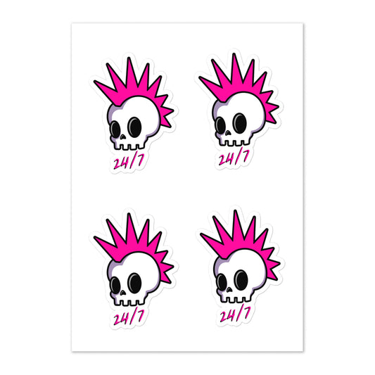 Punk Rock 24/7 Sticker sheet