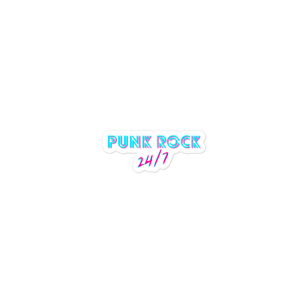 Punk Rock 24/7 Logo Bubble-free stickers