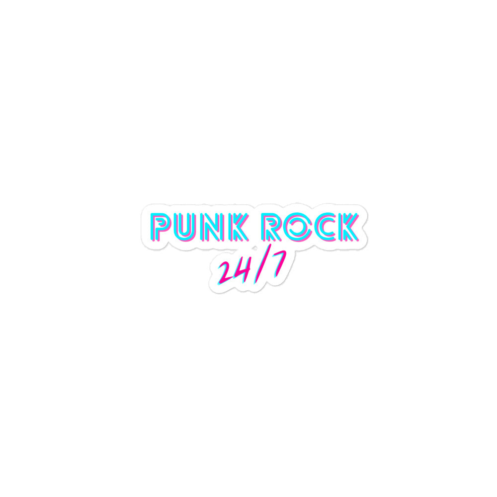 Punk Rock 24/7 Logo Bubble-free stickers